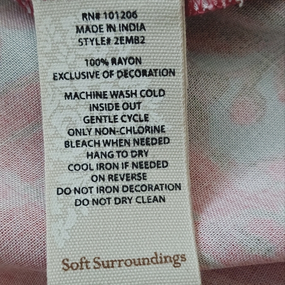 Soft Surroundings Parasol Midi Colorful embroidered Size XS - Picture 13 of 13